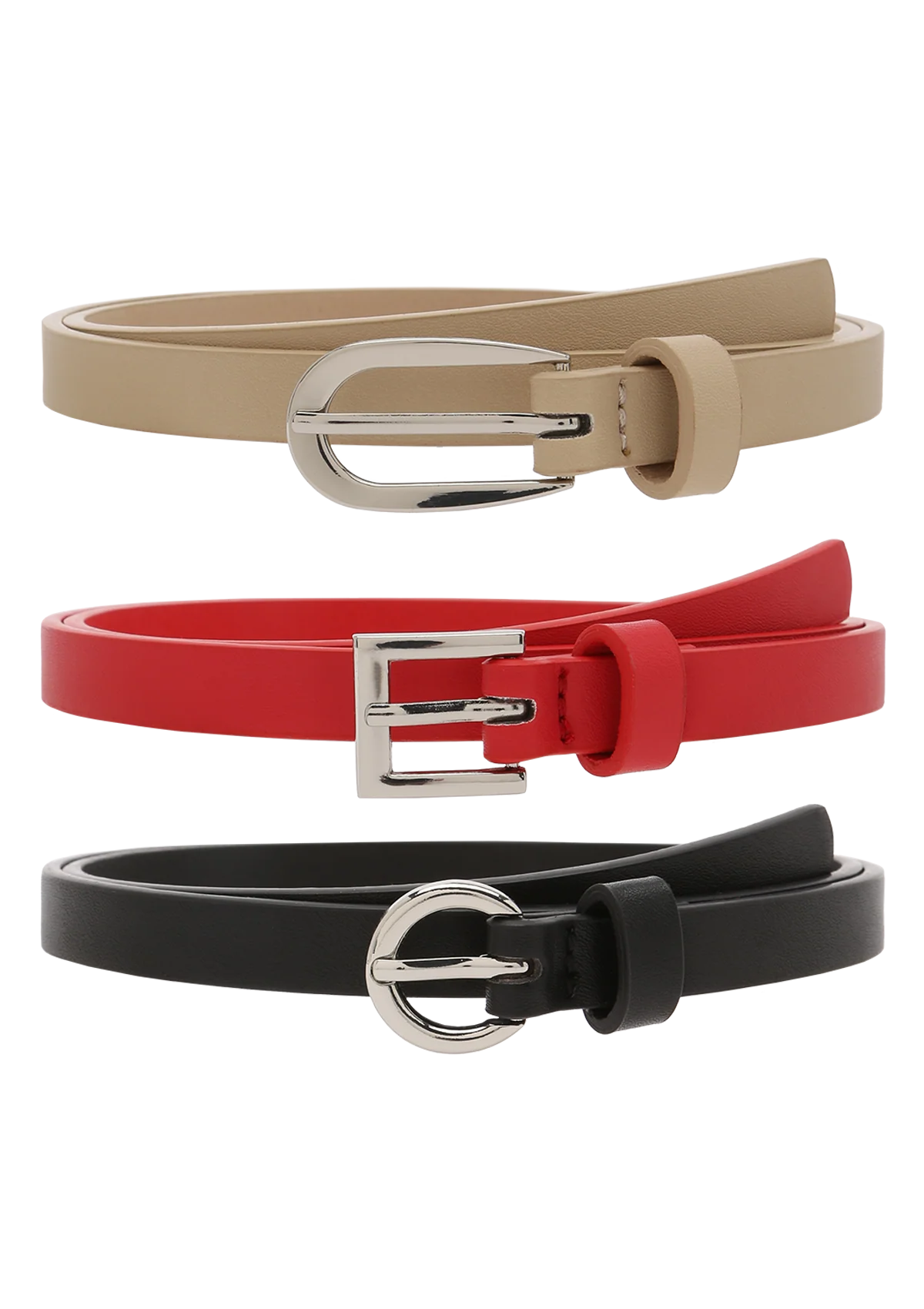 Damen Gürtel 'Bianca' 3er Pack